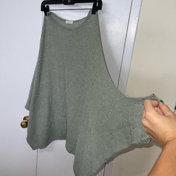 Meirire shiny loose fit off-the-shoulder sweater - Picture 6 of 8